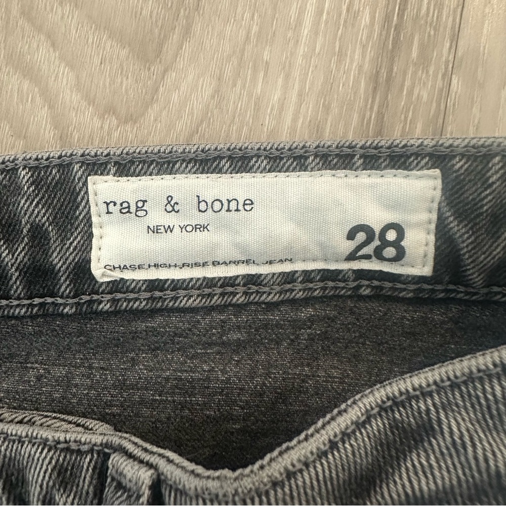 Rag & Bone High Rise Barrel Jeans 28 - Picture 5 of 7